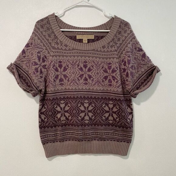 Vintage America Jeans Fair Isle Knit Sweater | Short Sleeve | Size S | Retro Y2K - Picture 1 of 5